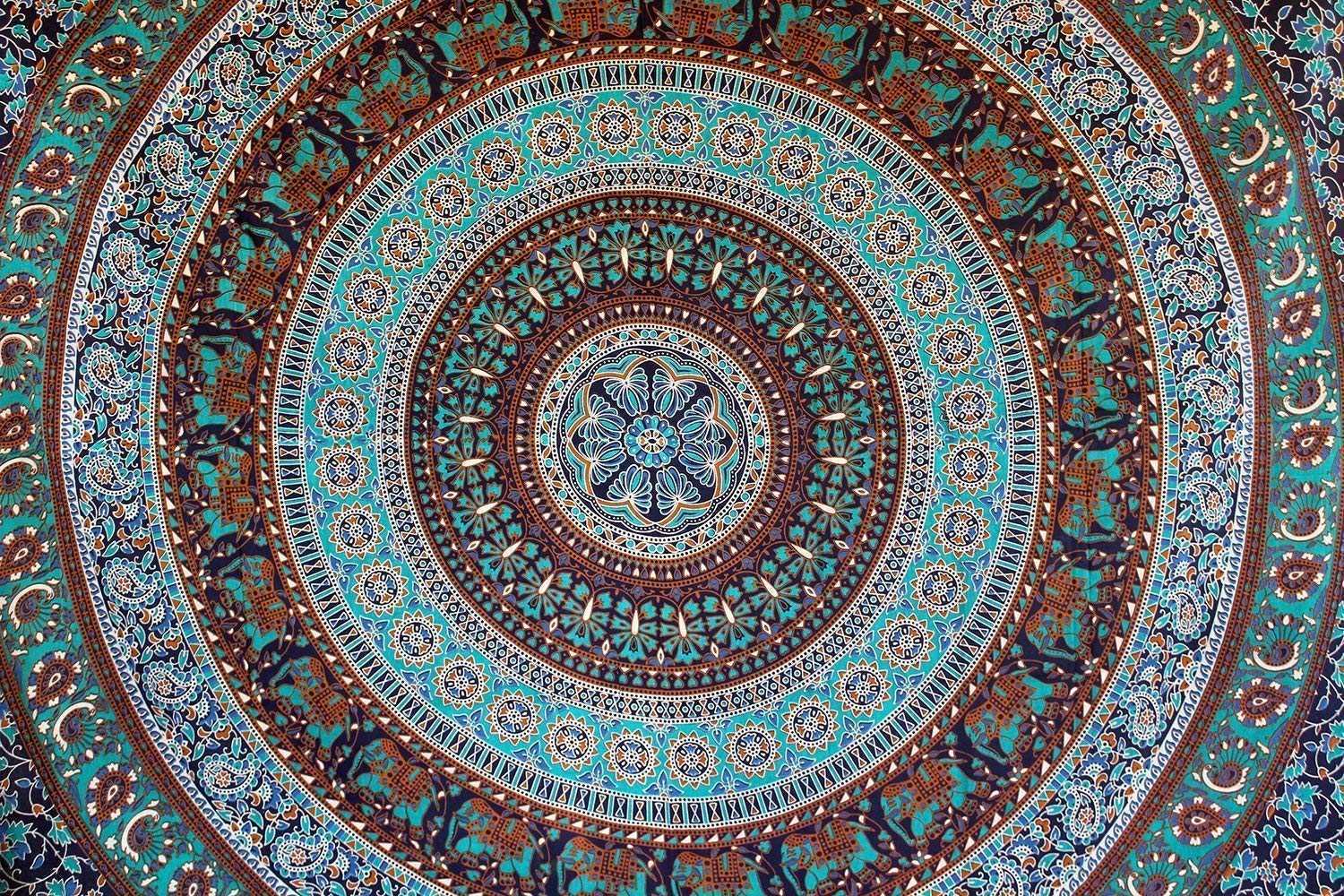 Elephant Green Tapestry image